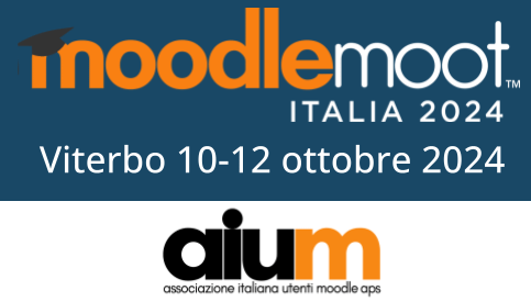 Saremo presenti a MoodleMoot Italia: Viterbo, 10-12 Ottobre 2024