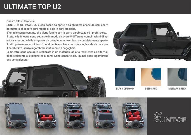 SUNTOP Ultimate FastBack TOP U2 - per Jeep JK 2P