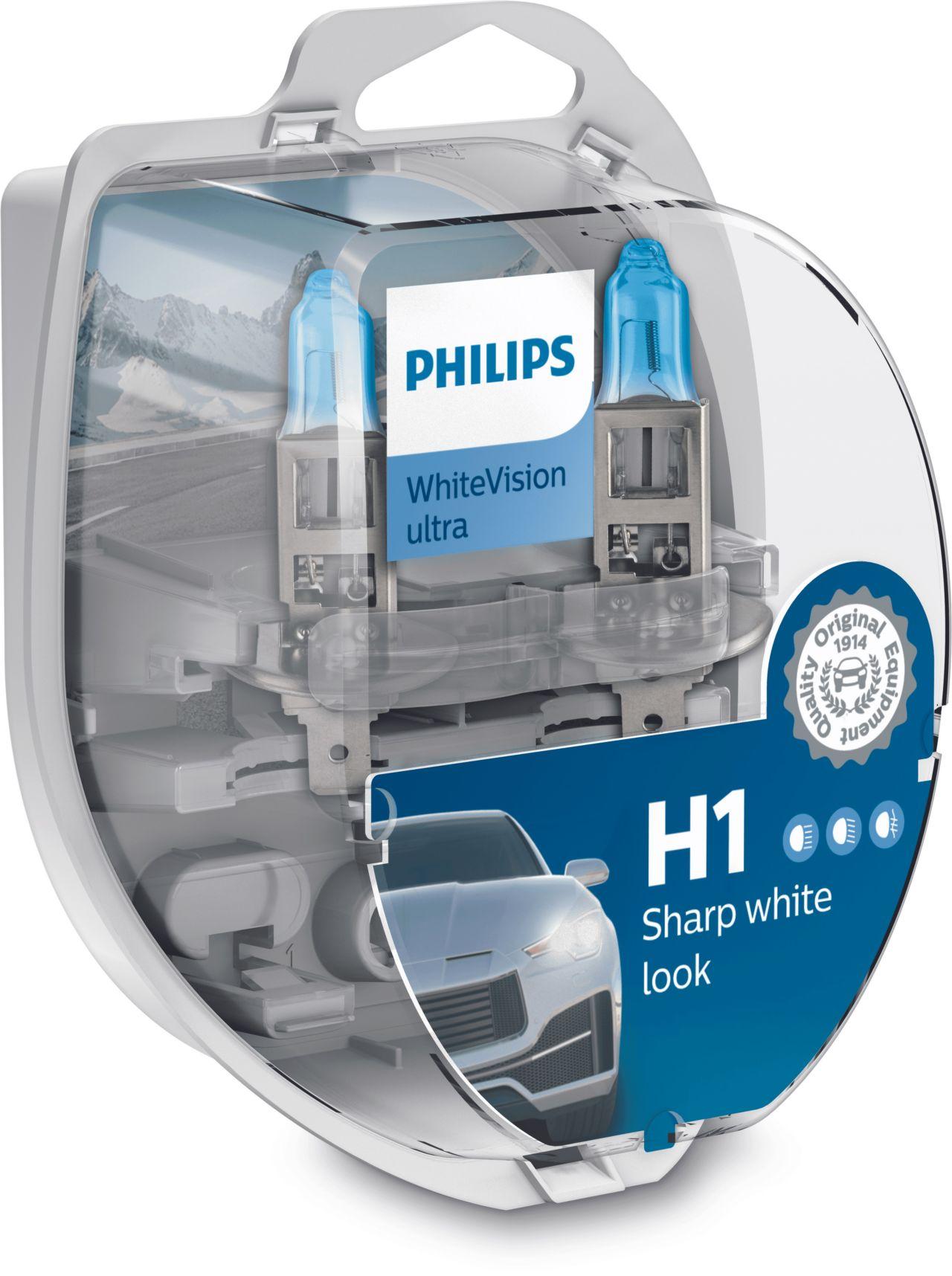 Lampade PHILIPS H1 WhiteVision ultra Duo Box + 2x W5W