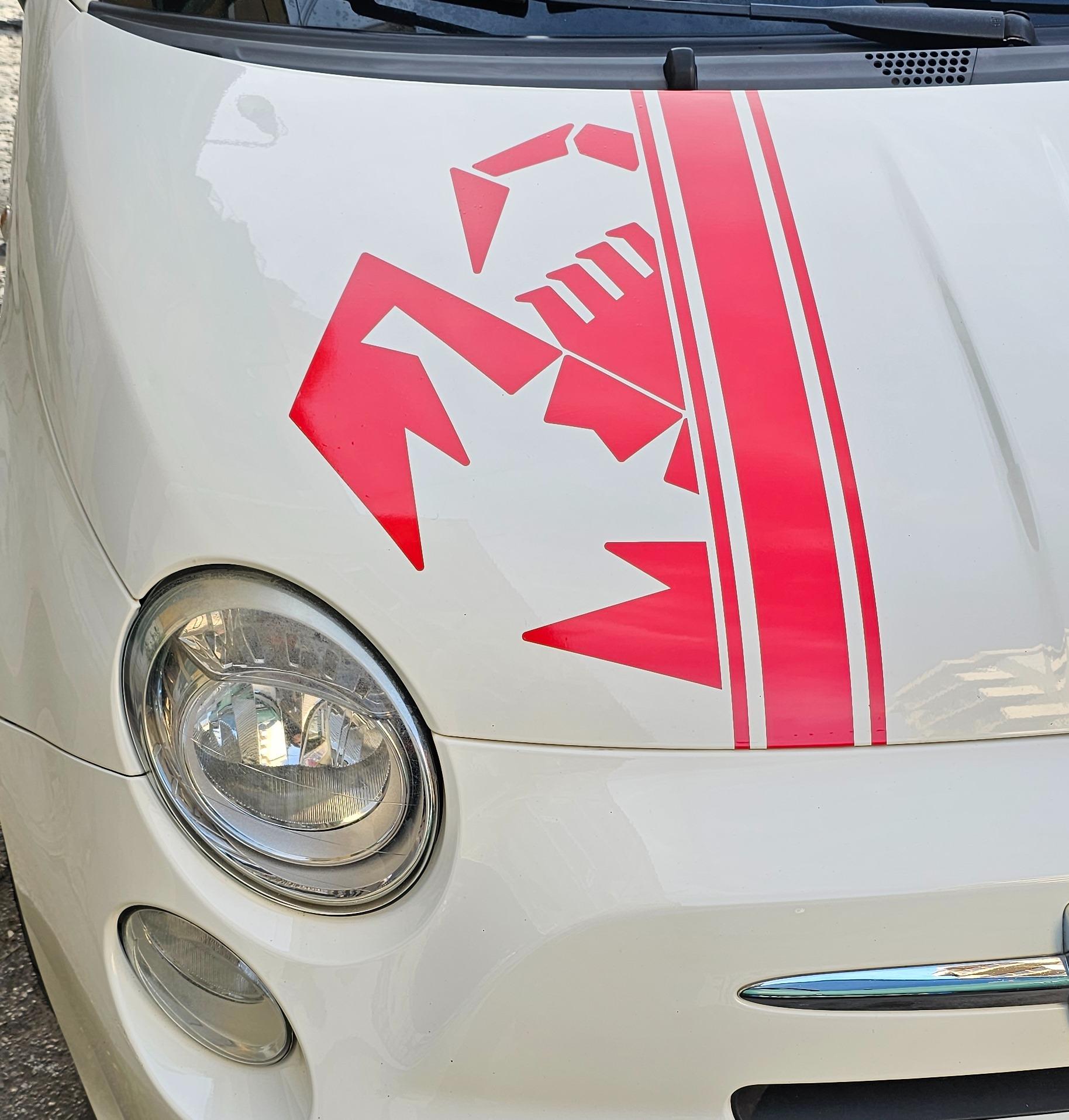 ADESIVI FASCE SPORT FIAT 500 ABARTH