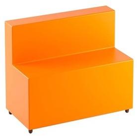 POUF CON SCHIENALE SIMILPELLE ARANC IO IMBOTTITO 160X40X46