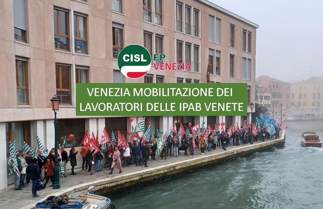 CISL FP Venezia. Mobilitazione dei lavoratori delle Ipab Venete. Delegazione sale a Palazzo Balbi