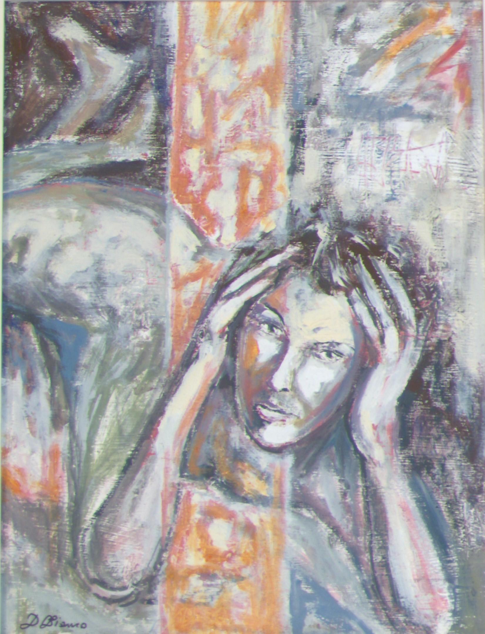 mista su cartone, 36x47 cm, 2007