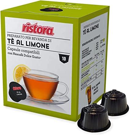 10 capsule Te limone Ristora compatibili con macchine  Dolce Gusto