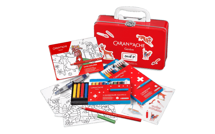 CARAN D'ACHE Genève - Swisscolor Travel Kit - Kit da viaggio per bambini