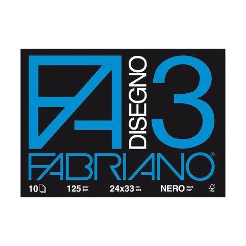 Fabriano - Blocco Fogli Neri F3