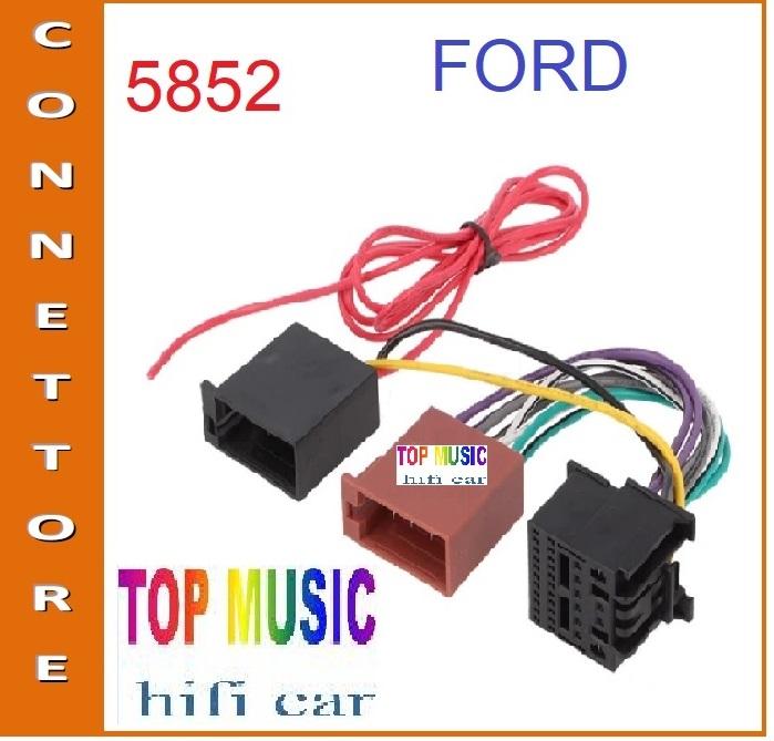 5852 - FORD Fiesta (7) dal 2017  - CONNETTORE MONTAGGIO AUTORADIO ORIGINALE