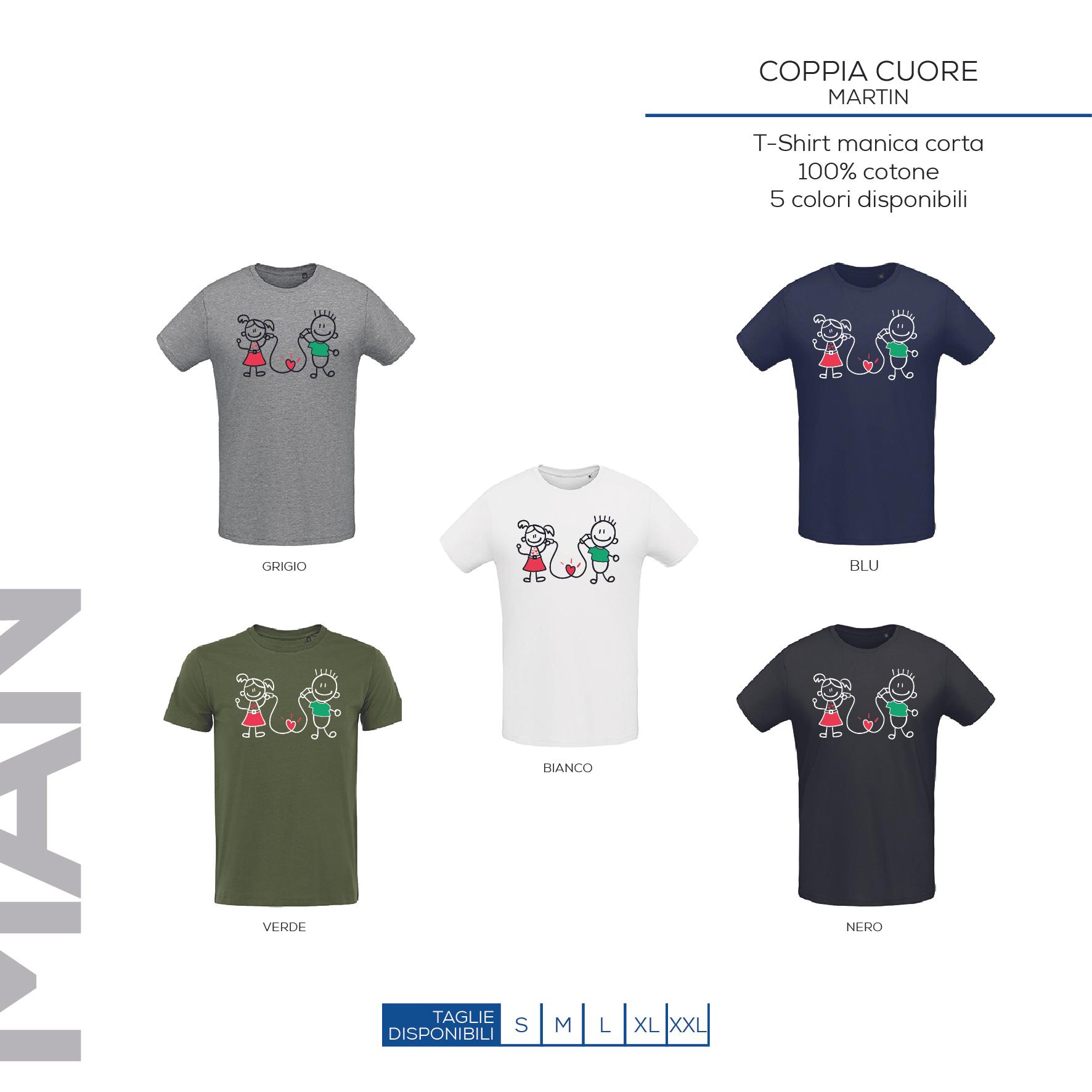 T-SHIRT UOMO - COPPIA CUORE