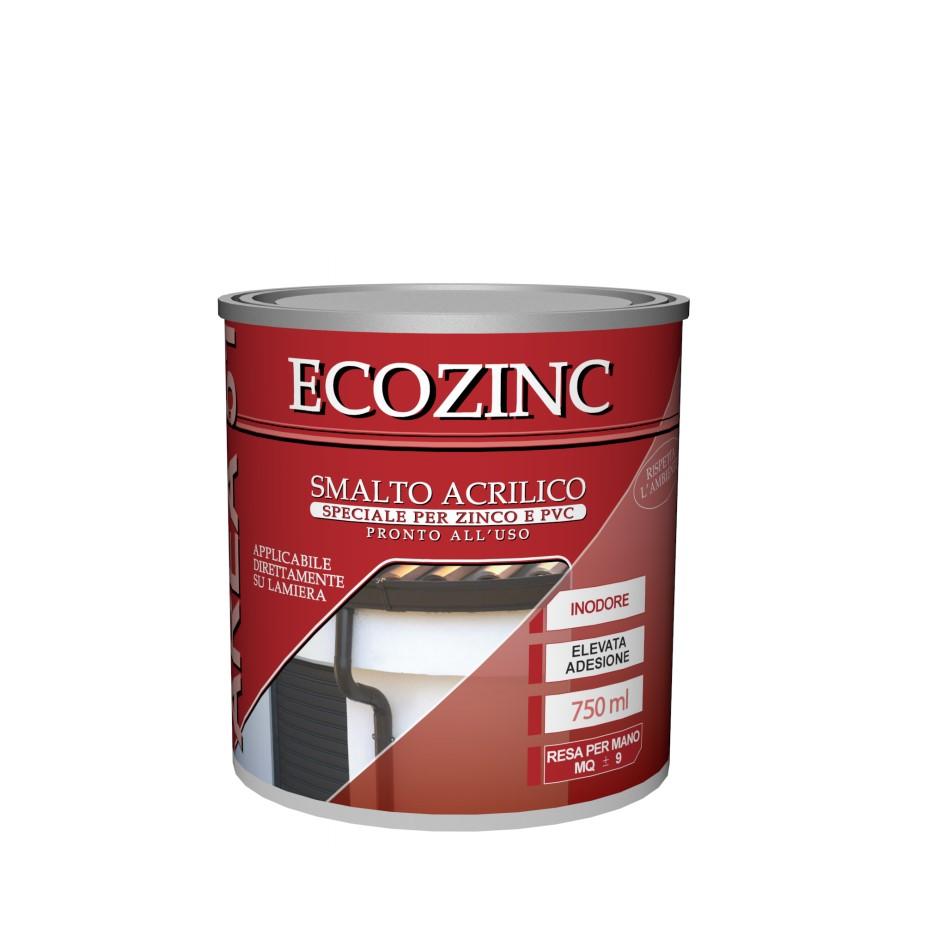 A51 ECOZINC 01BIANCO  smalto acrilico per zinco lt0,75