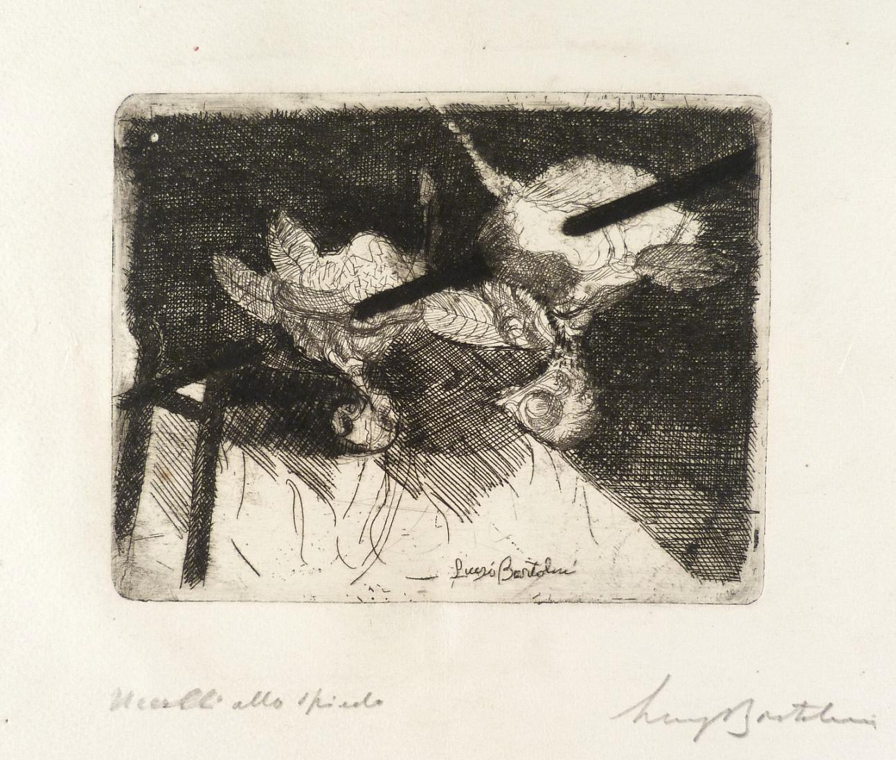 Luigi Bartolini, Acquaforte, Gli uccellini allo spiedo 1940