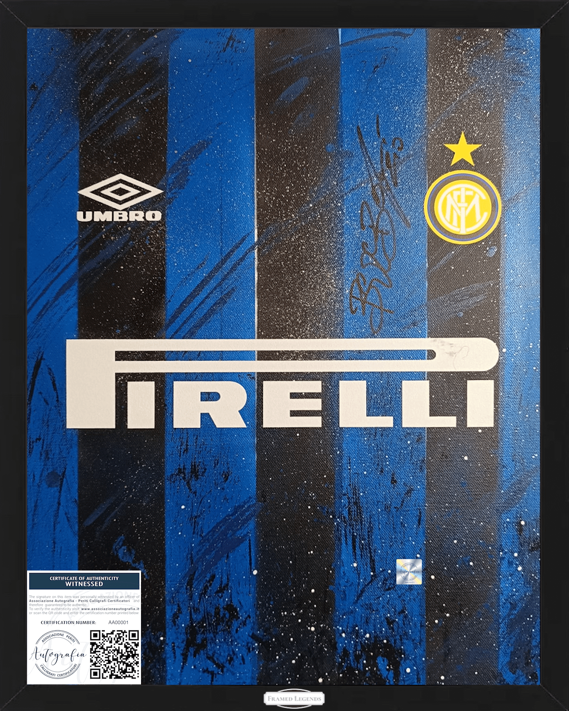 Artwork F.C Inter Theme Giuseppe Bergomi Limited Edition