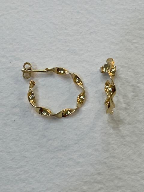 Collezione "Oro" orecchini a cerchio in oro giallo