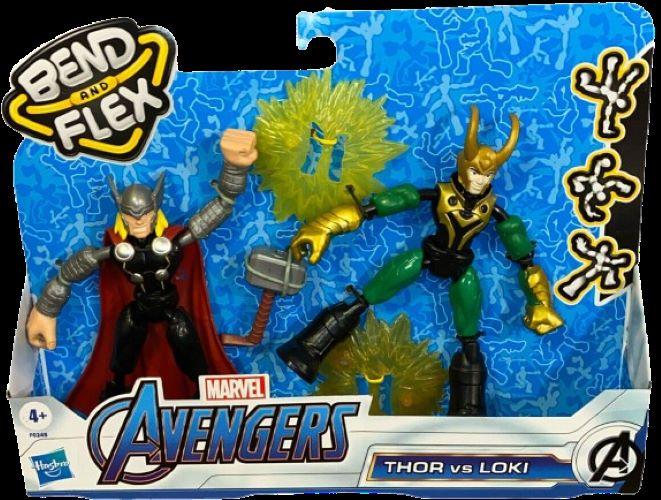 Thor & Loky Hasbro Avengers Bend and Flex