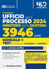 NELDIRITTO  -  UFFICIO PER IL PROCESSO 3946 POSTI MANUALE + TEST PER LA PROVA SCRITTA 2024