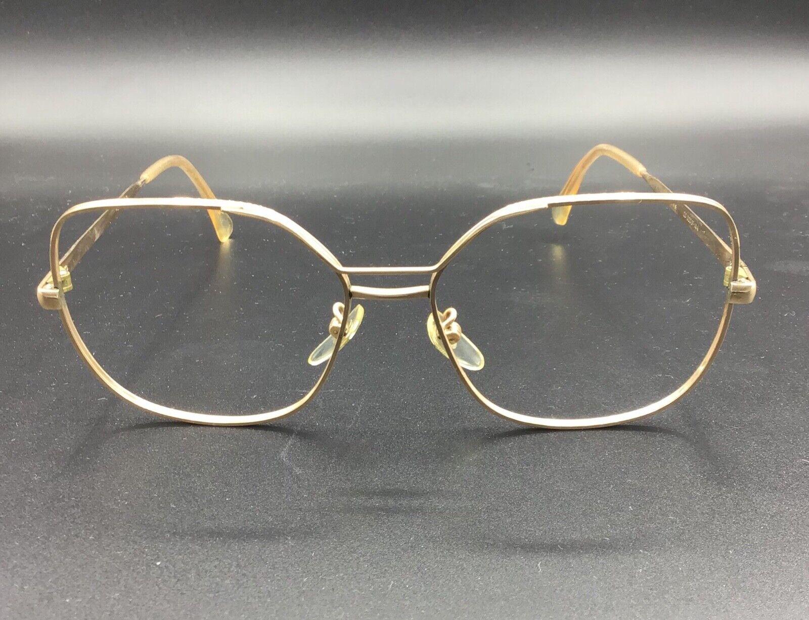 Marcolin occhiale vintage Eyewear frame lunettes gold laminated model 701 GF