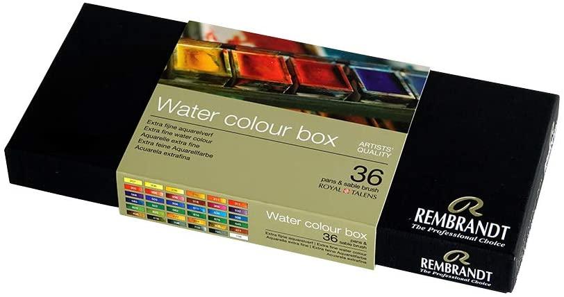 REMBRANDT - Water colour box - Set 36 colori Acquerello Extrafine