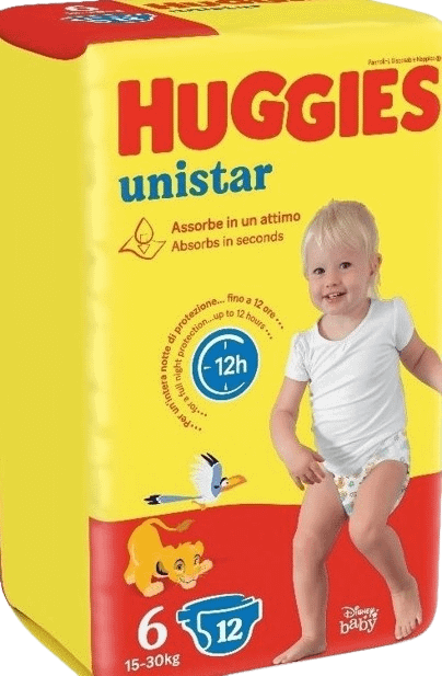 Huggies Unistar taglia 6 - 12 pannolini