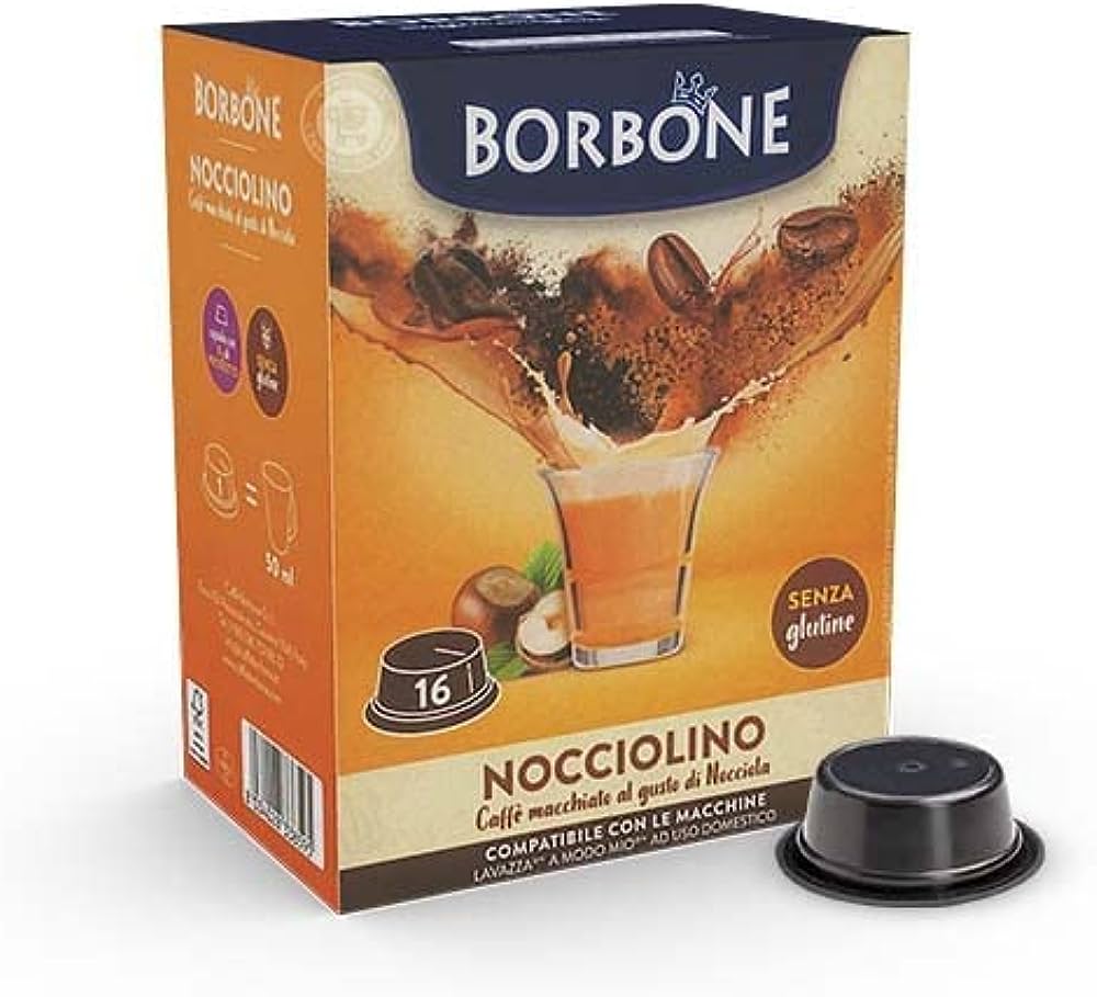 16 capsule Nocciolino Borbone comp. Lavazza a modo mio