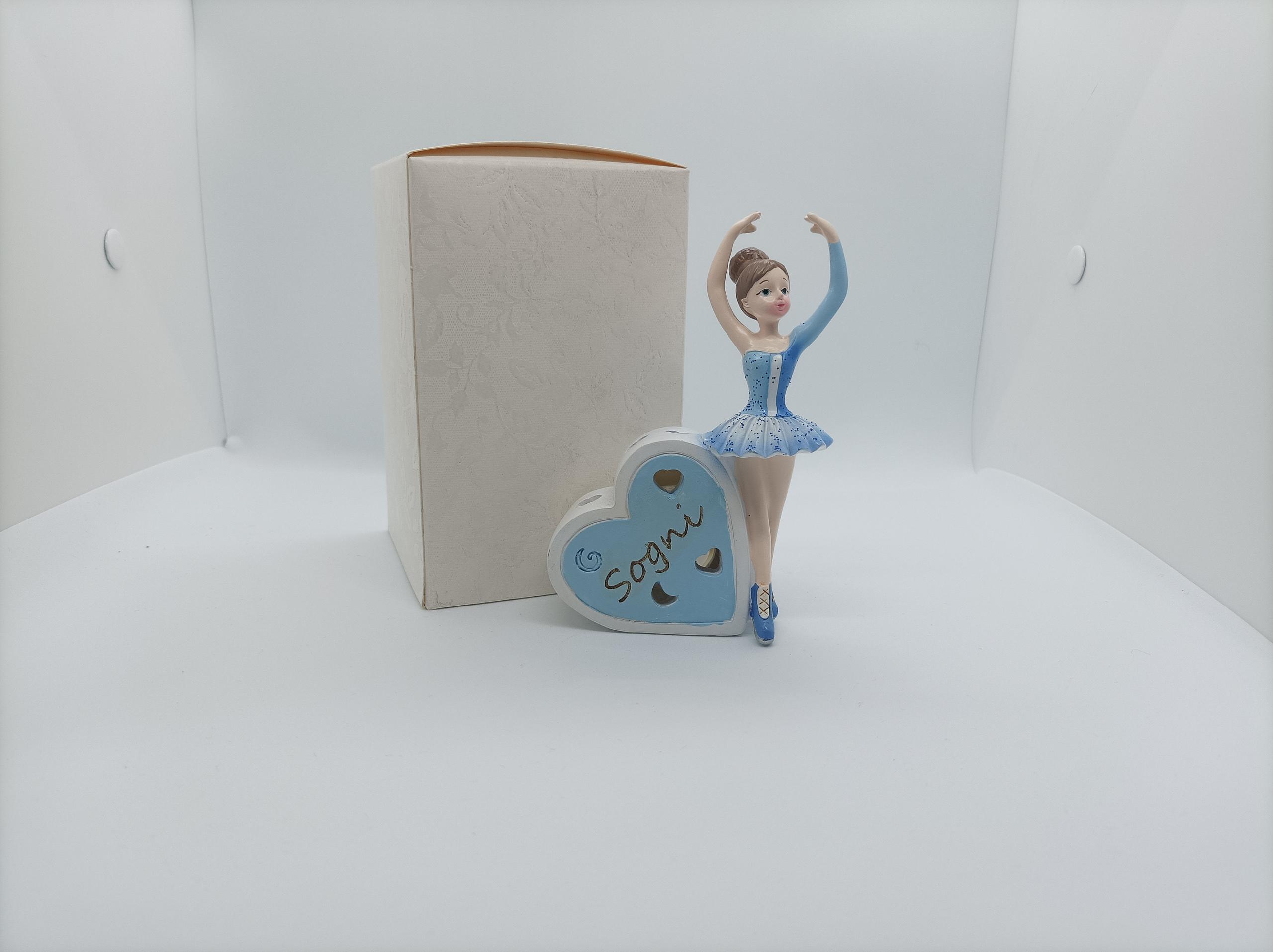 ETM- Collezione Pattinatrice - Cuore led con pattinatrice