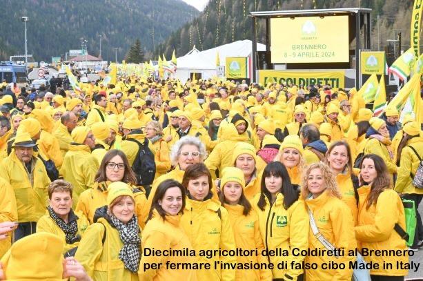 UE: COLDIRETTI, 1 MLN DI FIRME PER L’ETICHETTA D’ORIGINE IN TUTTA EUROPA Con diecimila agricoltori in due giorni al Brennero parte la grande mobilitazione della Coldiretti per fermare il “fake in Italy”