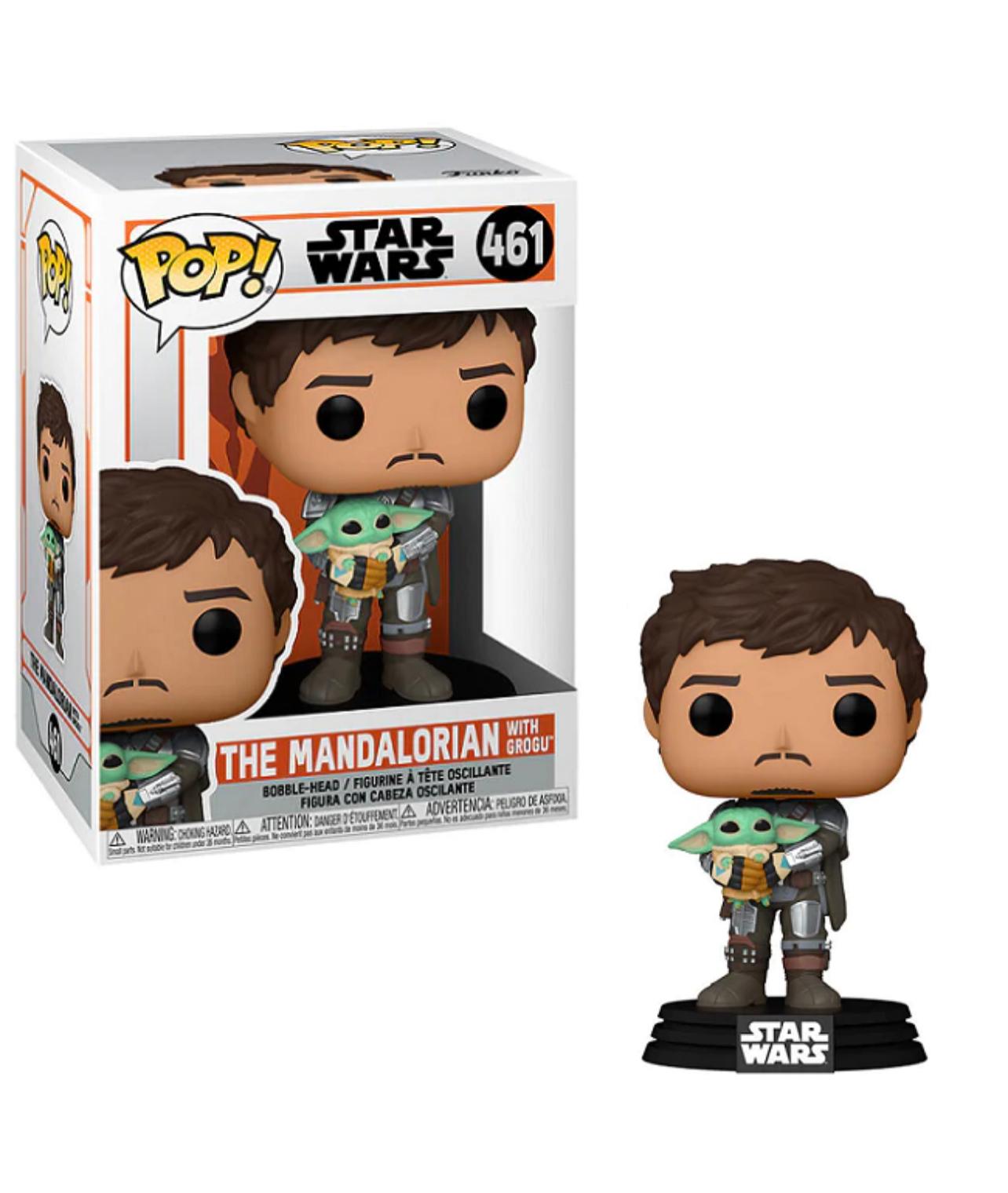 Funko Pop 461 - The Mandalorian with Grogu (Bobble Head)