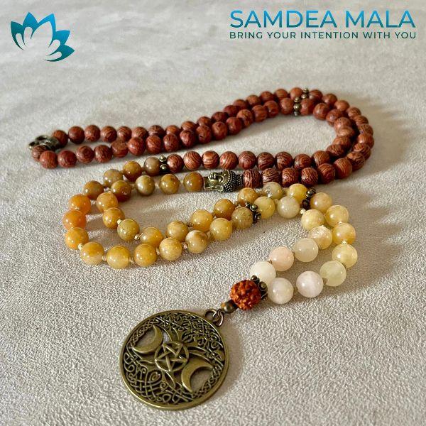 Samdea Mala, mala, japamala, segno zodiacale Leone, pietra del Leonie, astrologia