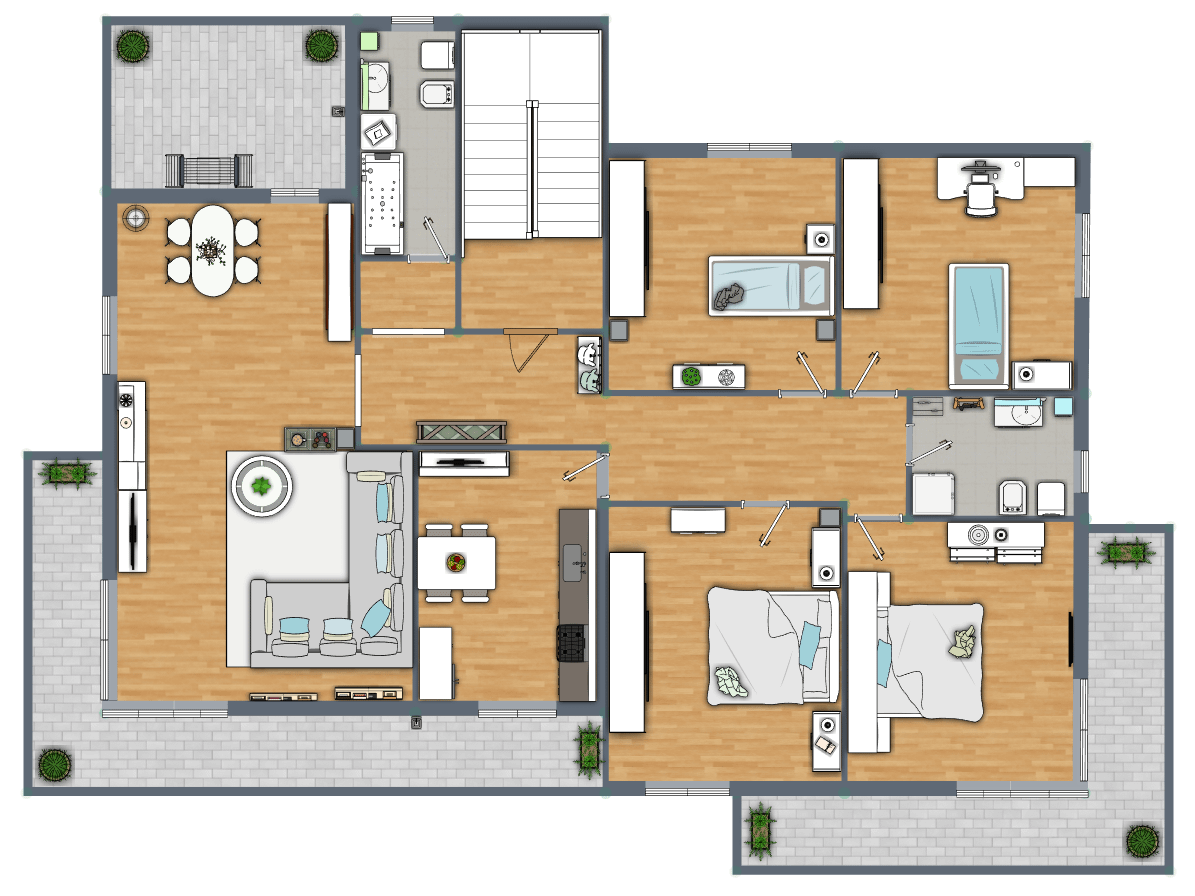 render 2d Curlo Leivi agenzia Casa Mia ChiavariPNG
