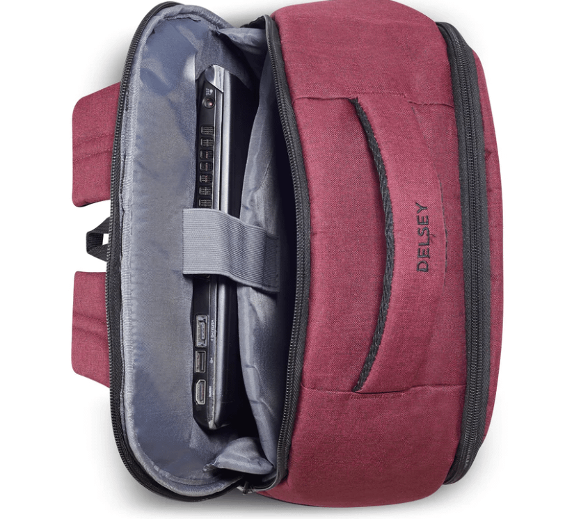 Delsey 646603 Zaino in tessuto con protezione pc
