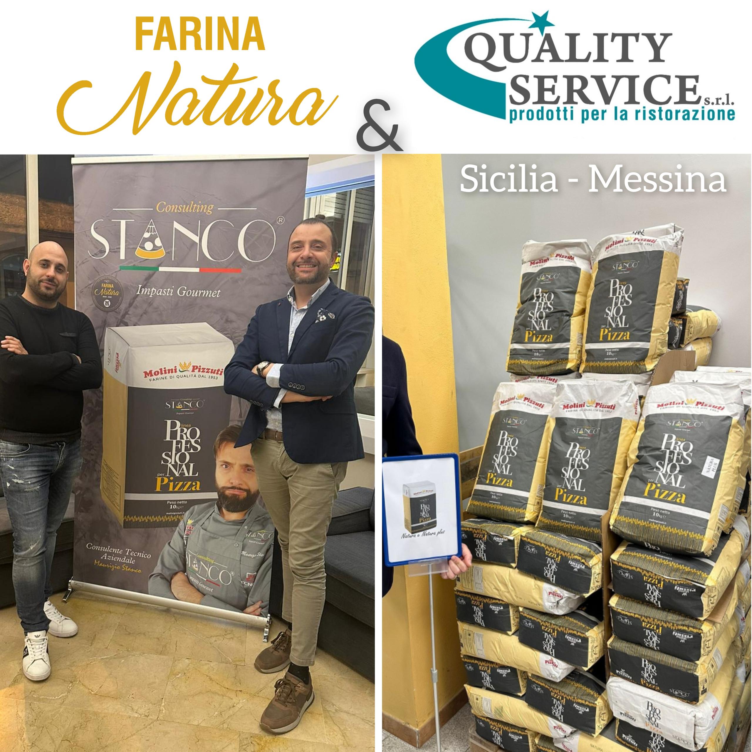 La Farina Natura arriva in Sicilia, Messina presso Quality Service a Barcellona Pozzo di Gotto, in collaborazione con il Consulente Tecnico Maurizio Stanco