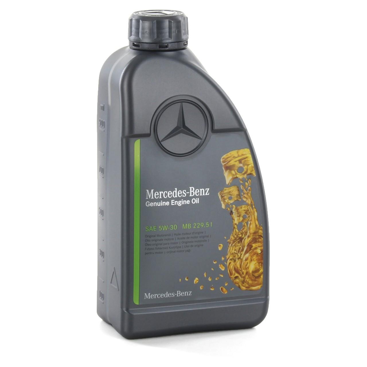 7 litri olio motore 5w30 MB 229.51 originale Mercedes + filtro olio originale Classe A/B/C/CLA/E