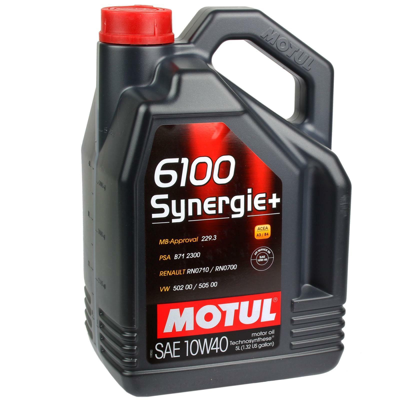 Olio motore Motul 10W-40 6100 Synergie+ (confezione da 5 Litri)