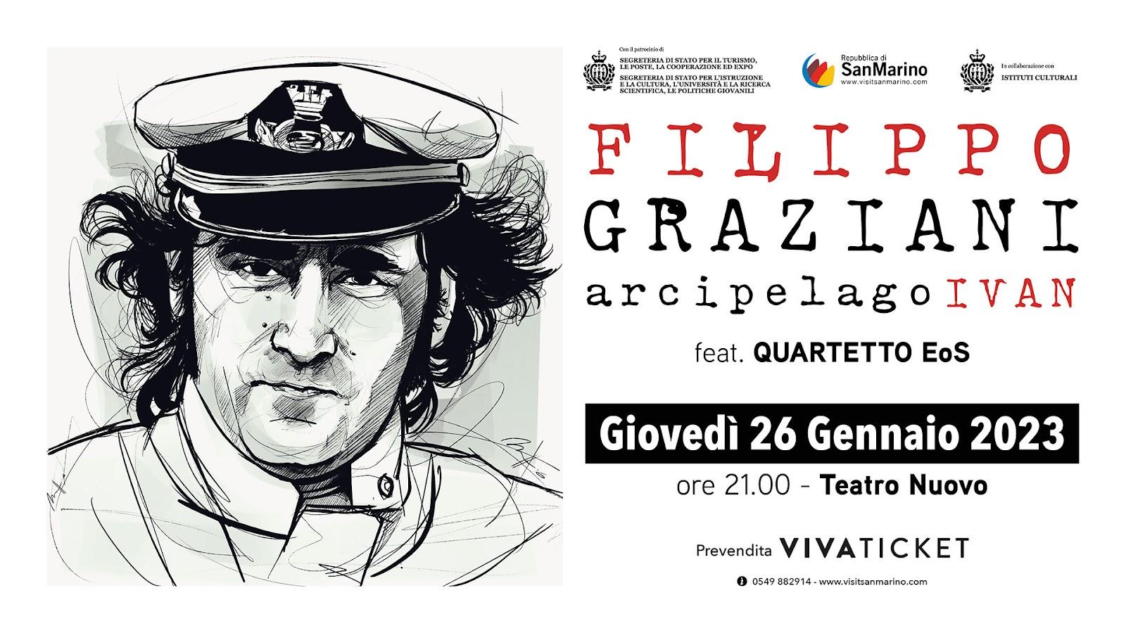 Filippo Graziani in ARCIPELAGO IVAN Appuntamento il 26 gennaio 2023 alle ore 21.00 presso Teatro Nuovo