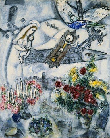 Dipinto: Marc Chagall, Natività, 1911