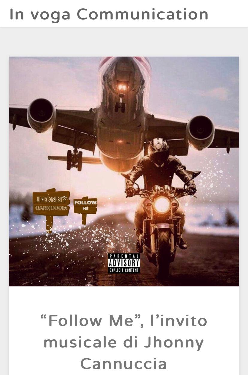 Follow me - Jhonny Cannuccia