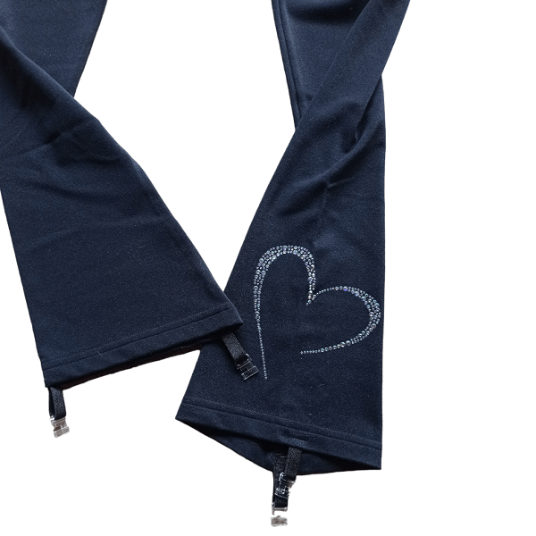 New Loop Pantalone Nero + Crystal Heart - THUONO