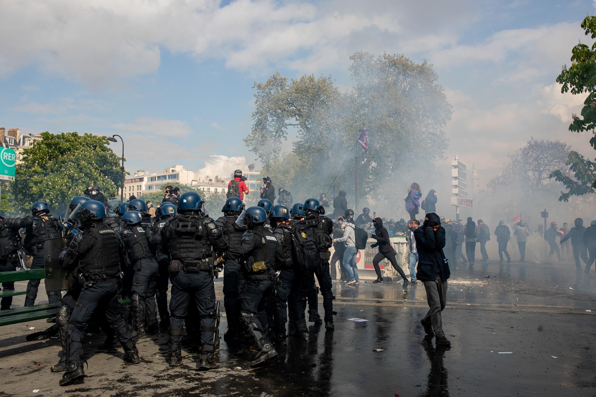 Protest in Paris 1 May 2023
