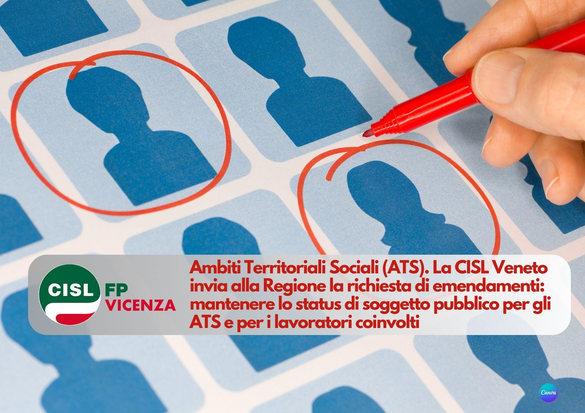CISL FP Vicenza. ATS: chiediamo il mantenimento status di soggetto pubblico e confronto sul personale