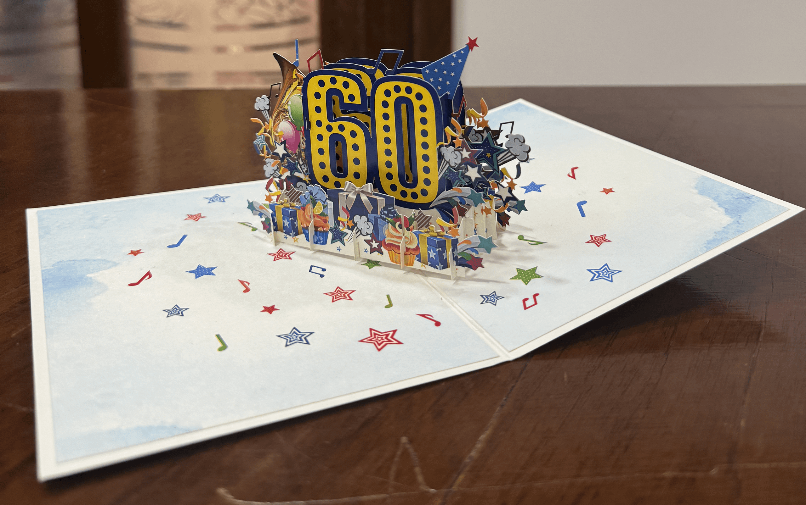 Happy Birthday 60 Pop-Up Card