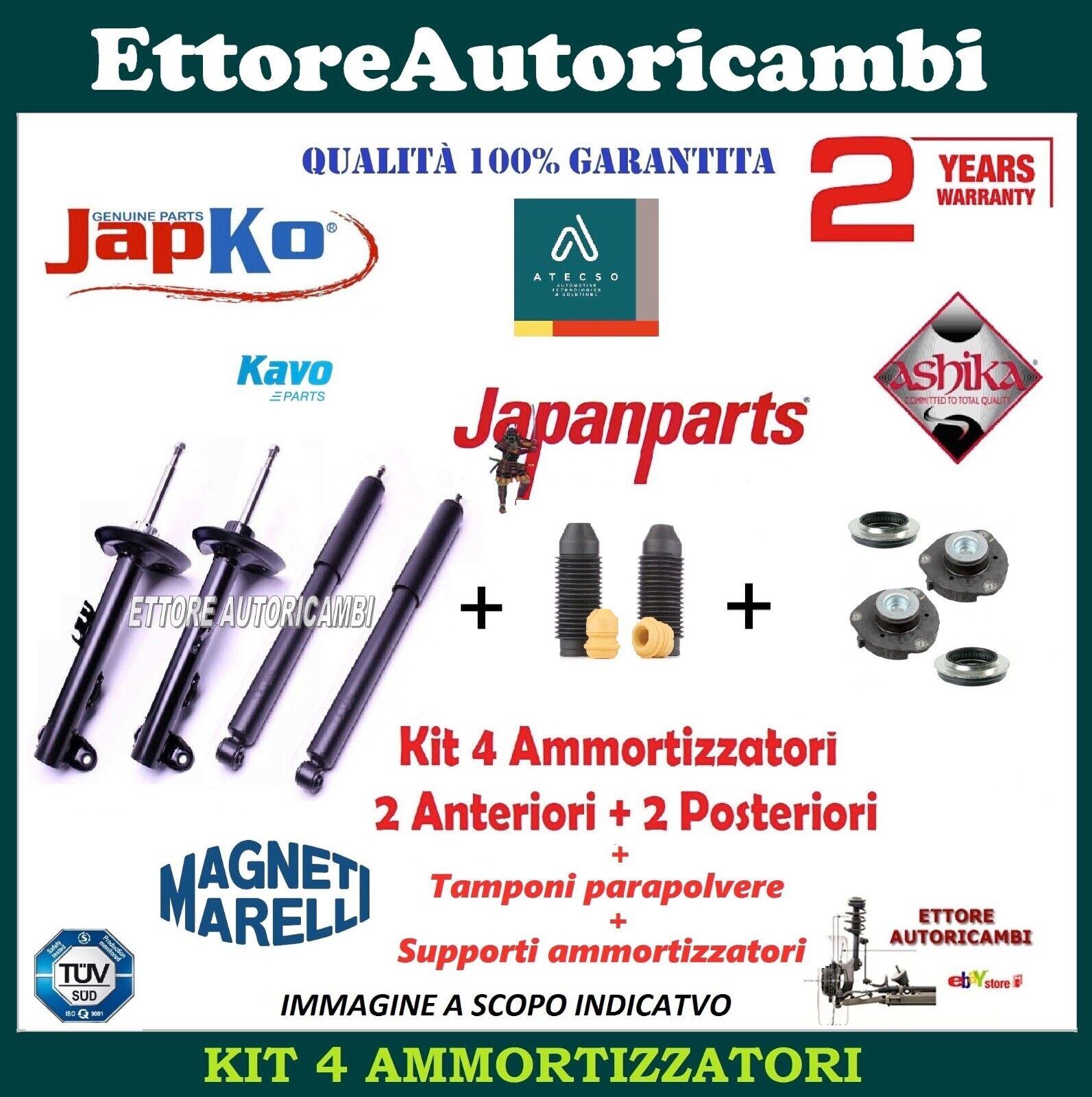 KIT COMPLETO AMMORTIZZATORI VOLKSWAGEN VW GOLF 5/6 + TAMPONI PARAPOLVERE SUPPORTI ANTERIORI