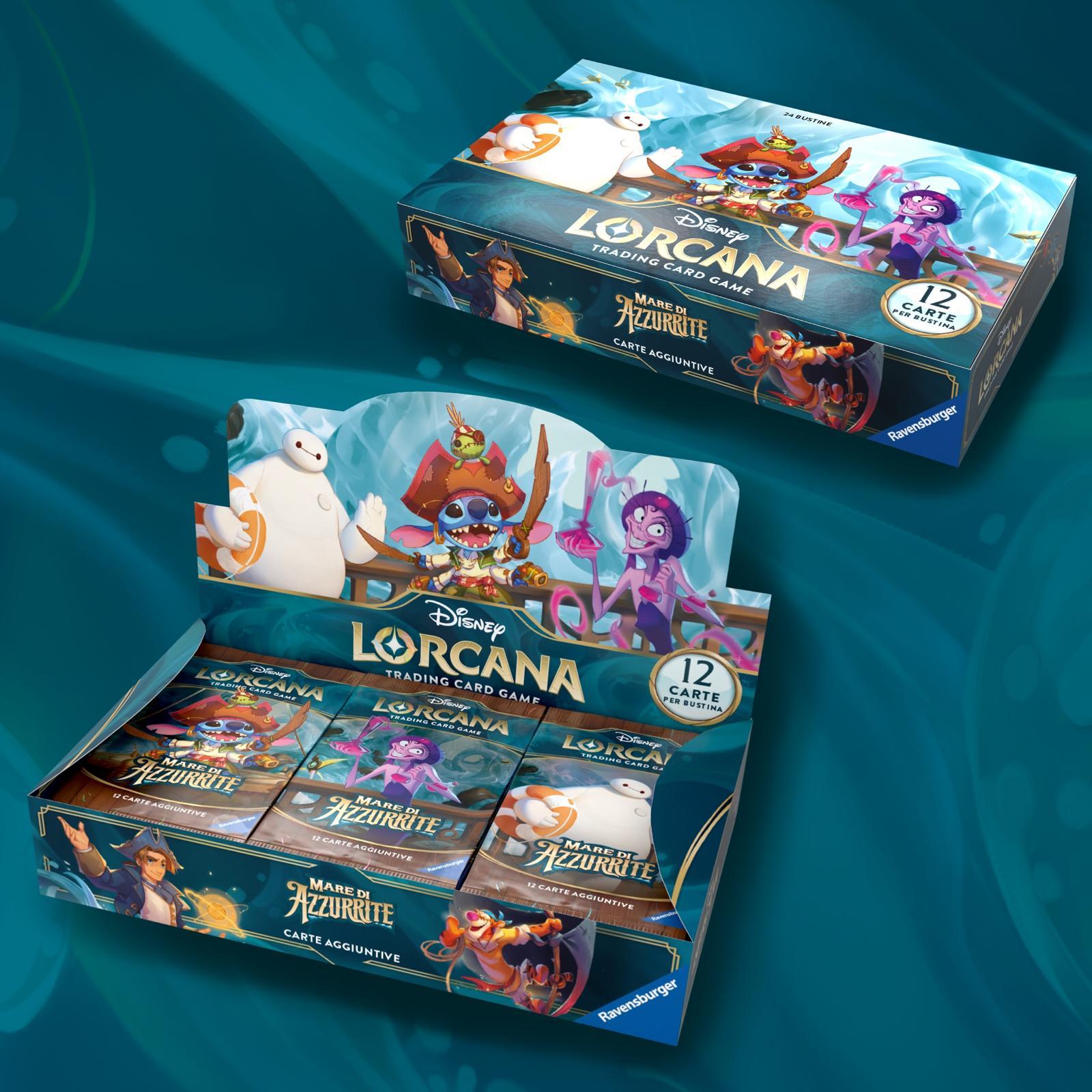 Disney Lorcana: Mare di Azzurrite Booster Box (24 buste) ITA