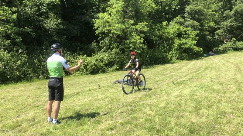 Lezioni di Mountain bike al Frontignano bike park di Ussita