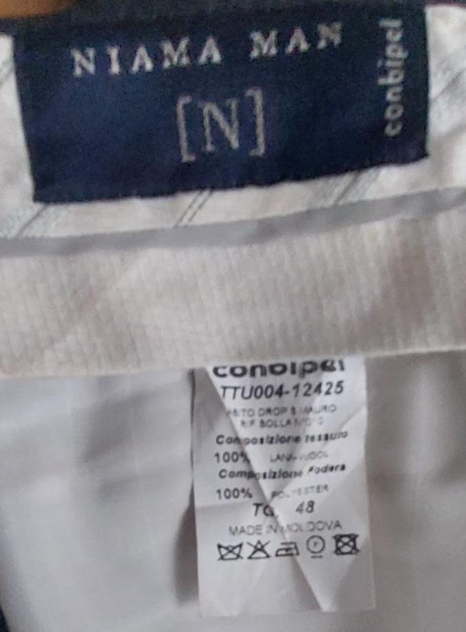 Vestito Gessato Nero Uomo - cod. 17