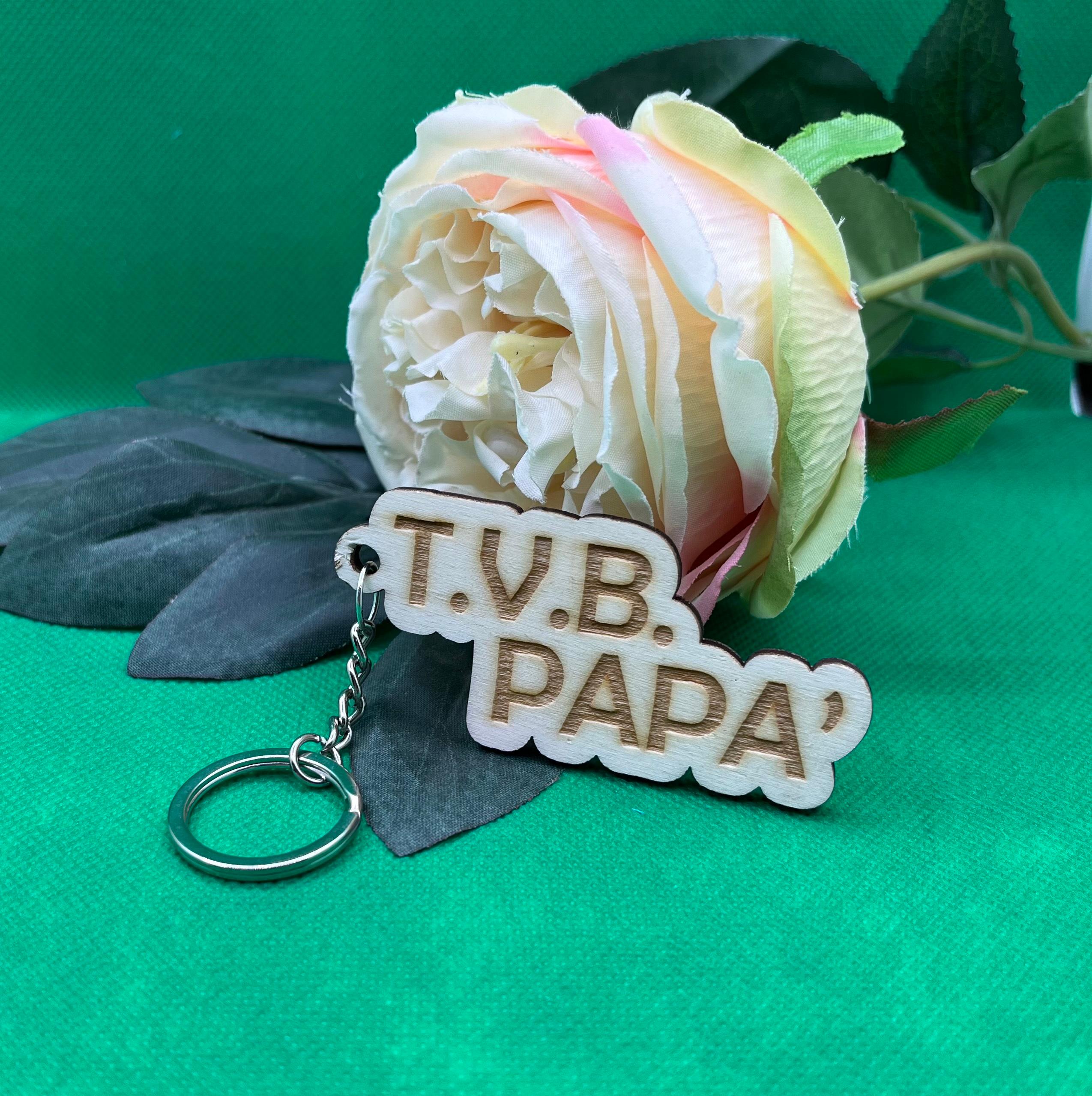 Portachiavi "t.v.b. papà"