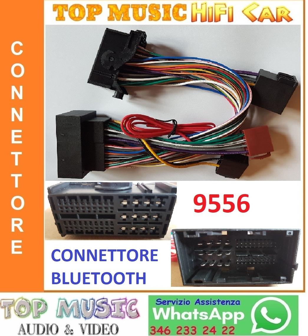 9556- LANCIA-ALFA-ABARTH-CITROEN-DODGE-PEUGEOT-CONNETTORE per KIT VIVAVOCE BLUETOOTH