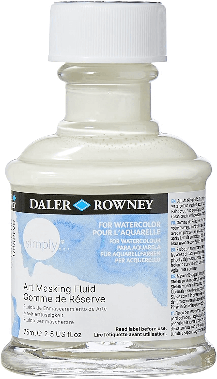 DALER ROWNEY - Art Masking Fluid - Gomma mastice per mascherature nell'acquerello