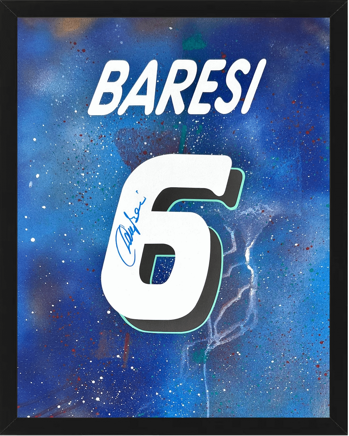 Artwork Italia Theme Autografo Franco Baresi 6 Limited Edition