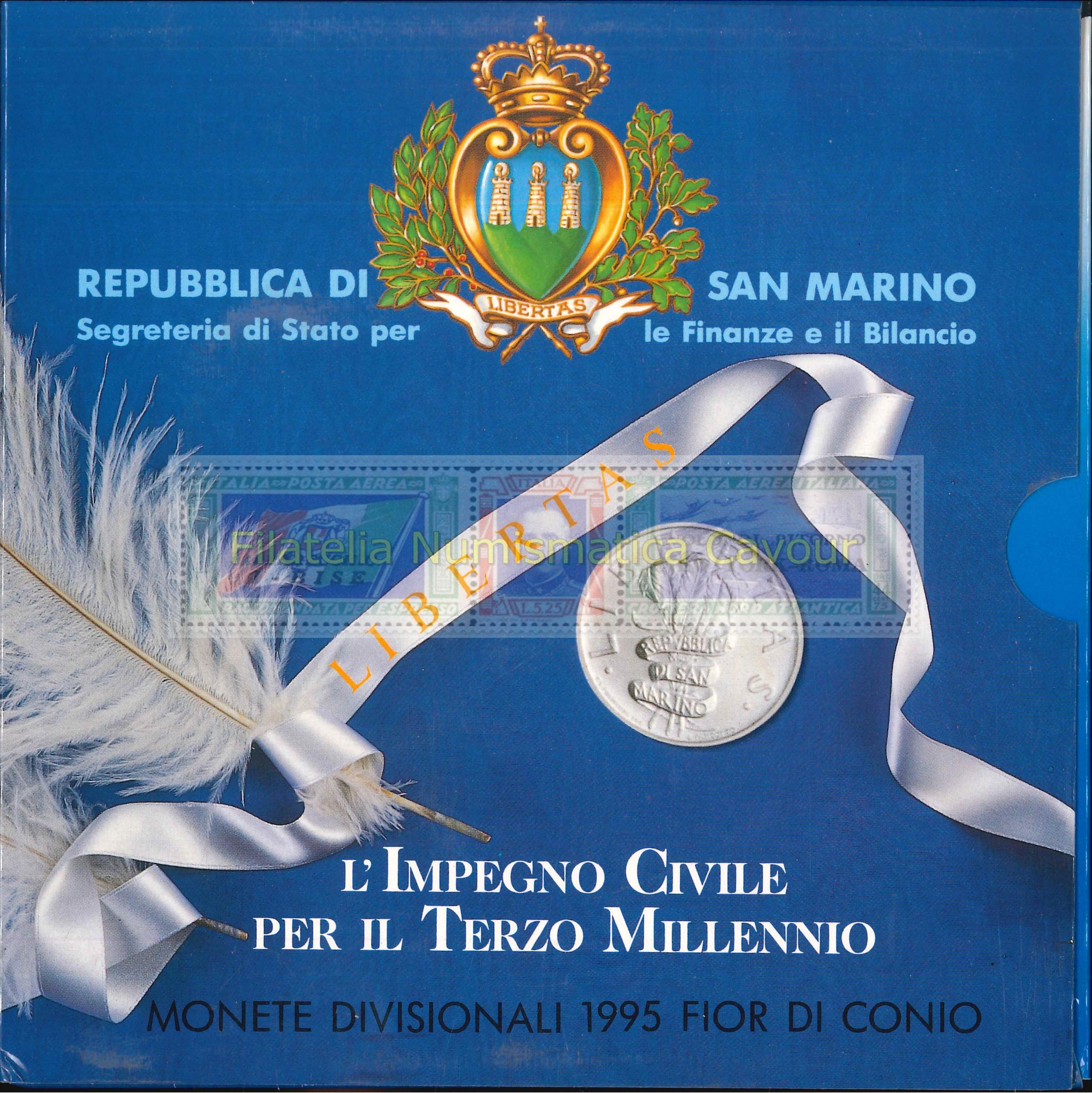 1995 - FDC DIVISIONALE + 1000 L. ARGENTO