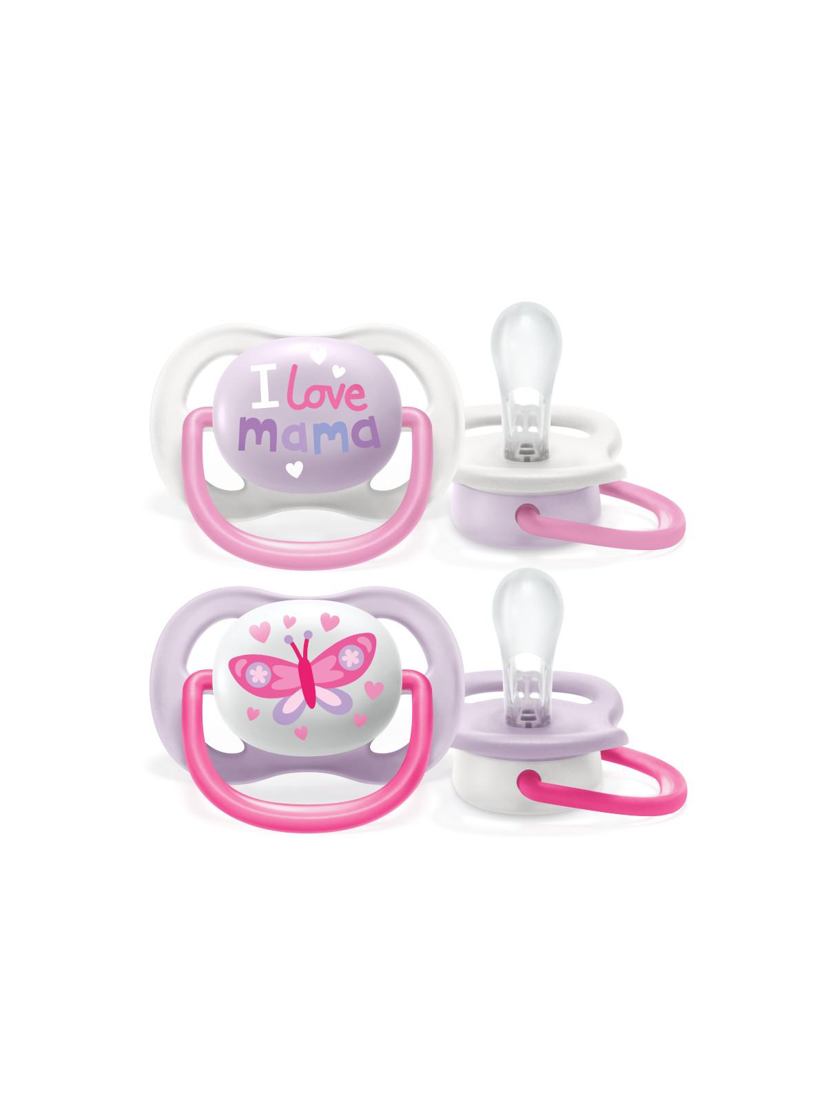 succhietti Philips avent ultra air collection 0-6m mama 2 pezzi ciuccio