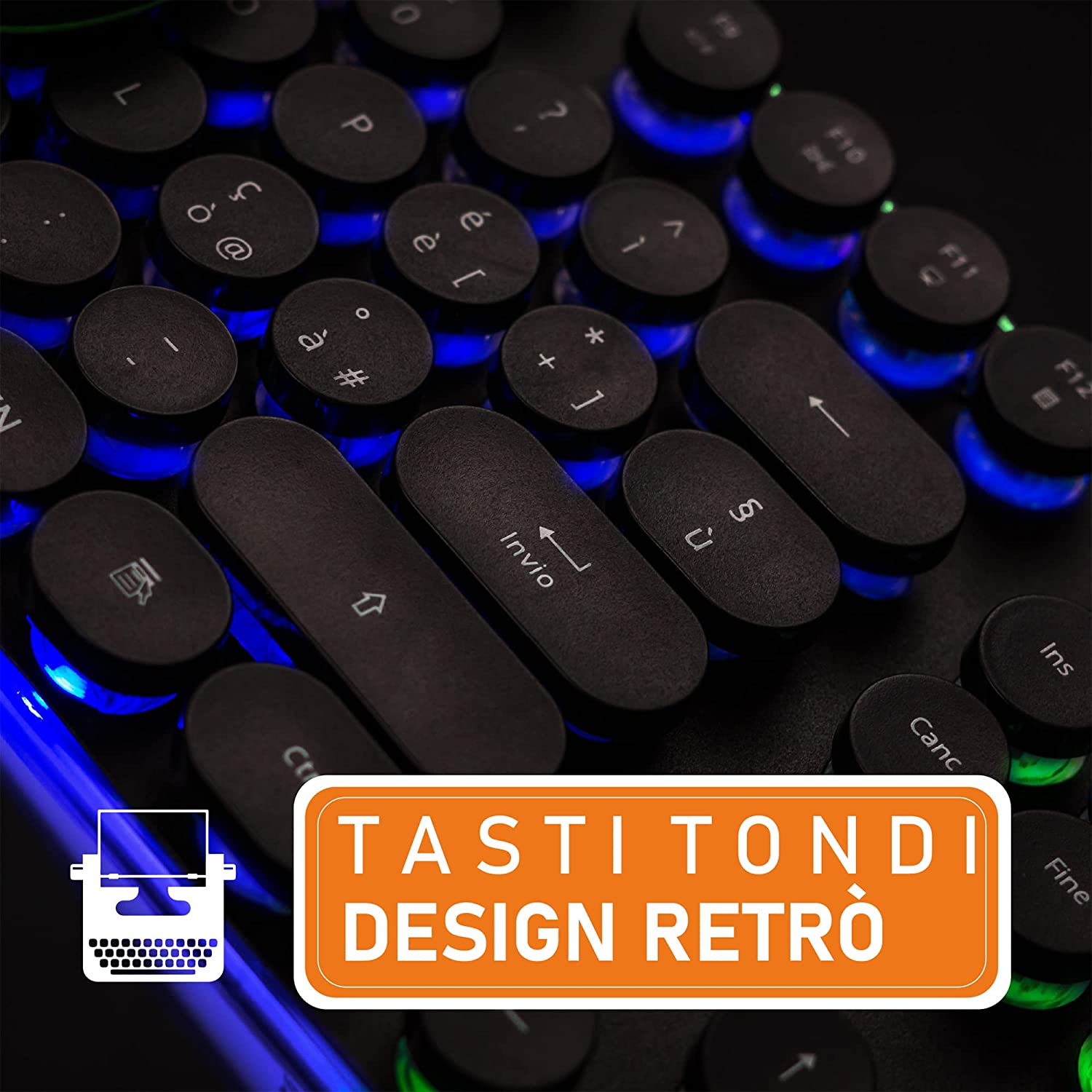 TASTIERA GAMING NOUA VENUS CON MOUSE RETROILLUMINAZIONE ARCOBALENO