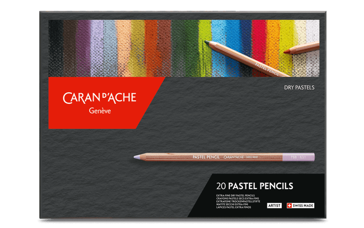 Caran D'Ache - 20 Pastel Pencils - Set 20 Pastelli Secchi